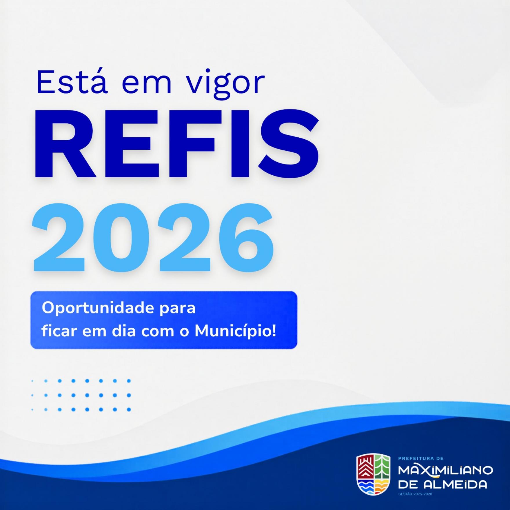 REFIS 2026 oferece oportunidade para regularização de débitos municipais